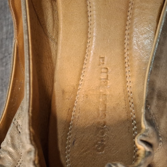 Womens Chocolat Blu Vic Leather Slip Ons Sz 7 - Picture 2 of 5